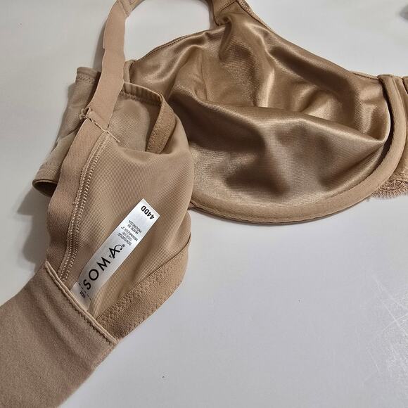 Soma Sensuous Sides 3 Inch Minimizer Bra Nude NWOT Size 44DD 44E - Picture 4 of 8